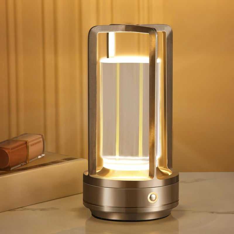 Rechargeable Portable LED Crystal Lantern Lamp – Cordless Desktop Design