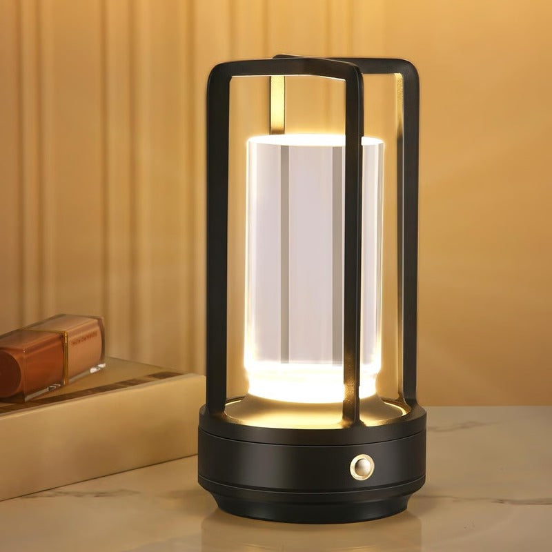 Rechargeable Portable LED Crystal Lantern Lamp – Cordless Desktop Design