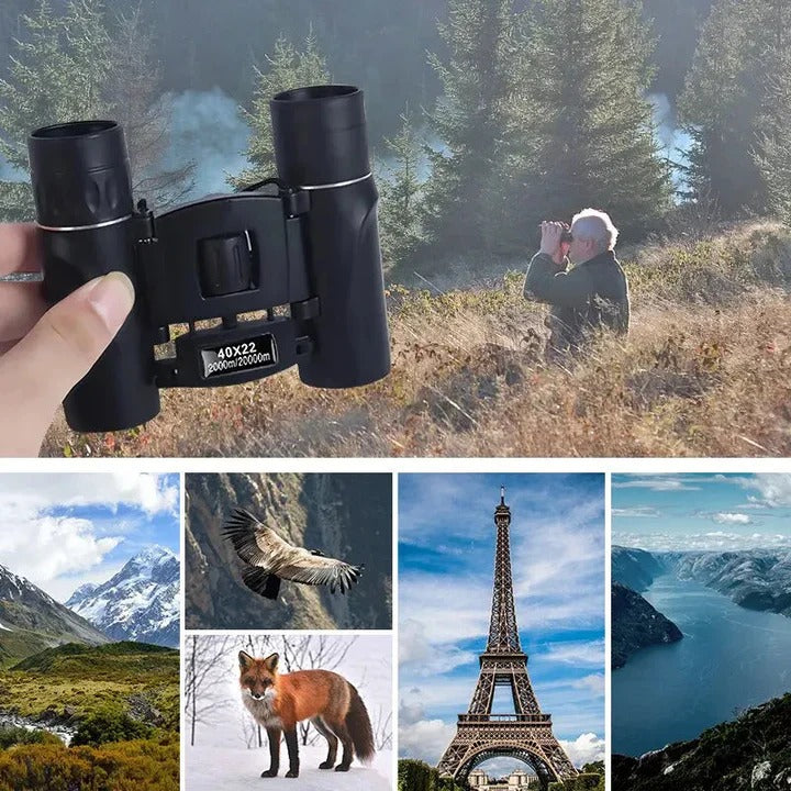 Compact 40×22 Binoculars with Central Adjustment for Easy Viewing