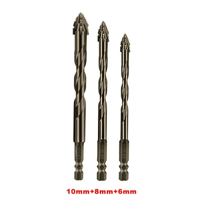 Four-Edge Serrated Heavy Duty Eccentric Bit for Dry Drilling