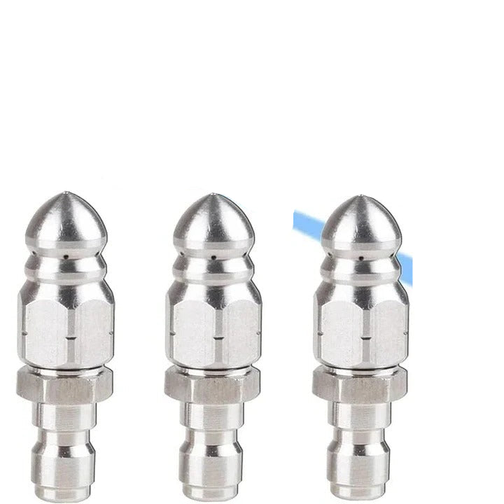 Pipe and Drain Cleaning Nozzle Attachment for Stainless Steel Sewer Jetter