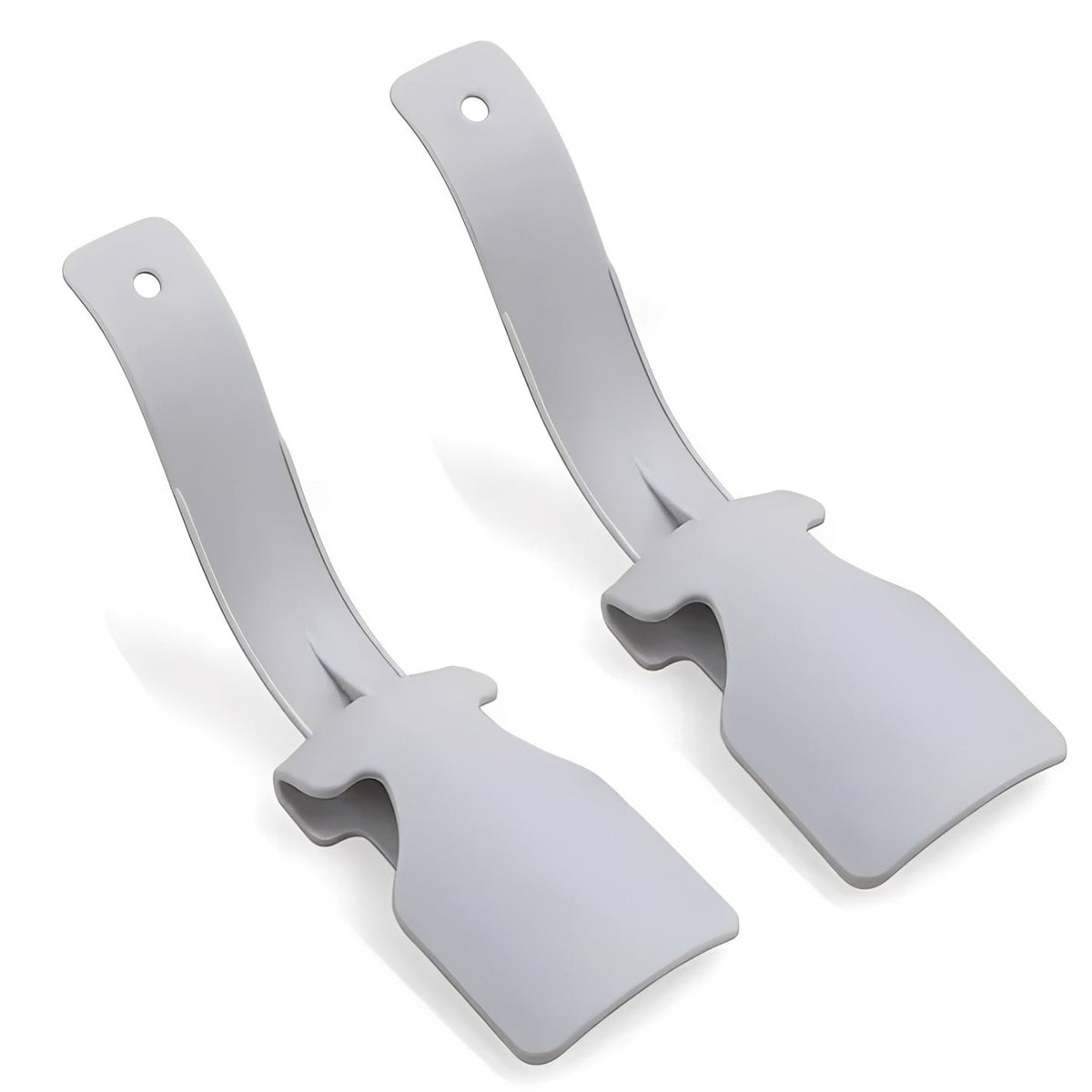 Clip-On Shoe Horn with Curved Design for Slip-On and Lace-Up Footwear