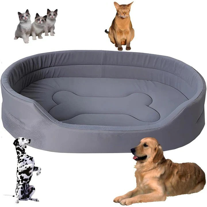 Eco-Friendly Washable Pet Bed Crafted from Recycled Cotton and Polyester