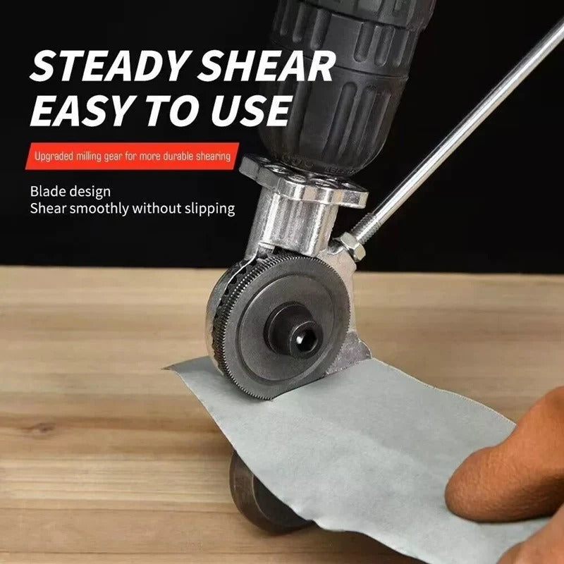 Metal Cutting Shear Tool for Use with Electric Lithium Drills