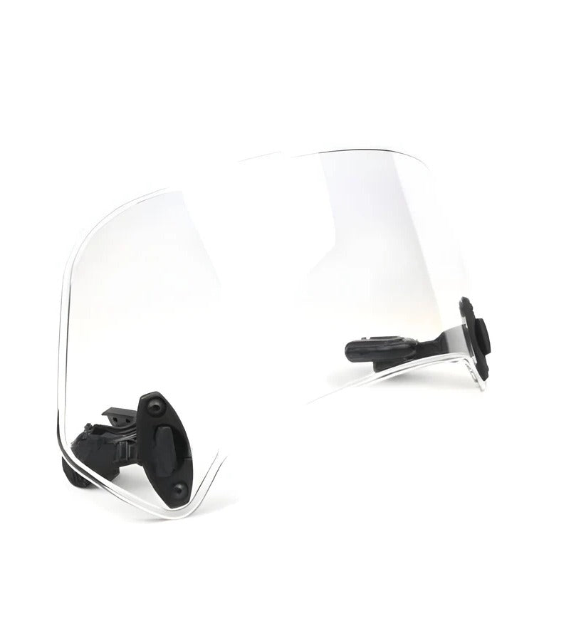 Clamp Mounted Adjustable Windshield Extension for Motorcycles