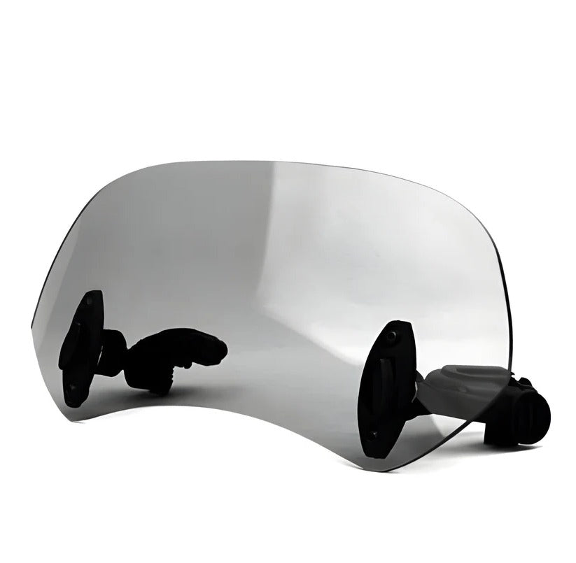 Clamp Mounted Adjustable Windshield Extension for Motorcycles