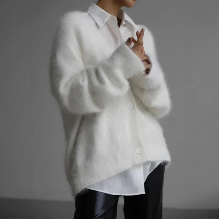 Womens Sweater in Cashmere Knit Fabric