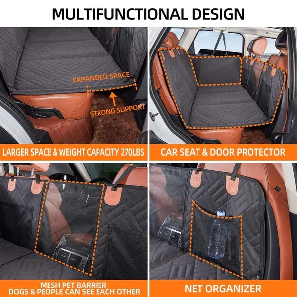 Structured Base Dog Car Seat Extender for Safety and Comfort