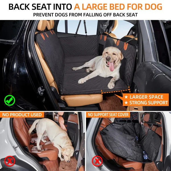 Structured Base Dog Car Seat Extender for Safety and Comfort
