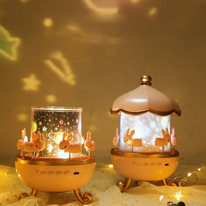 Upgraded Night Light and Bluetooth Relaxation Projector