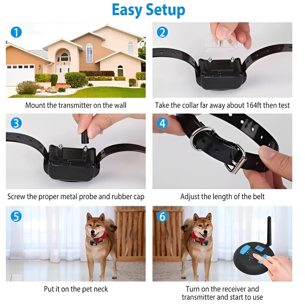 Pet Barrier with Dual Zones and Outdoor Training Features