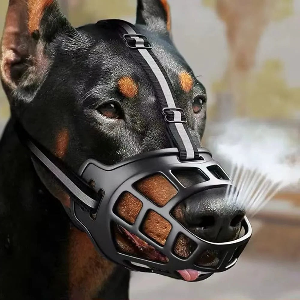 Reflective Dog Muzzle for Enhanced Visibility – Breathable Design