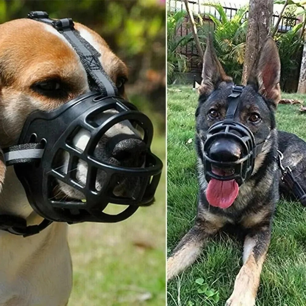 Reflective Dog Muzzle for Enhanced Visibility – Breathable Design