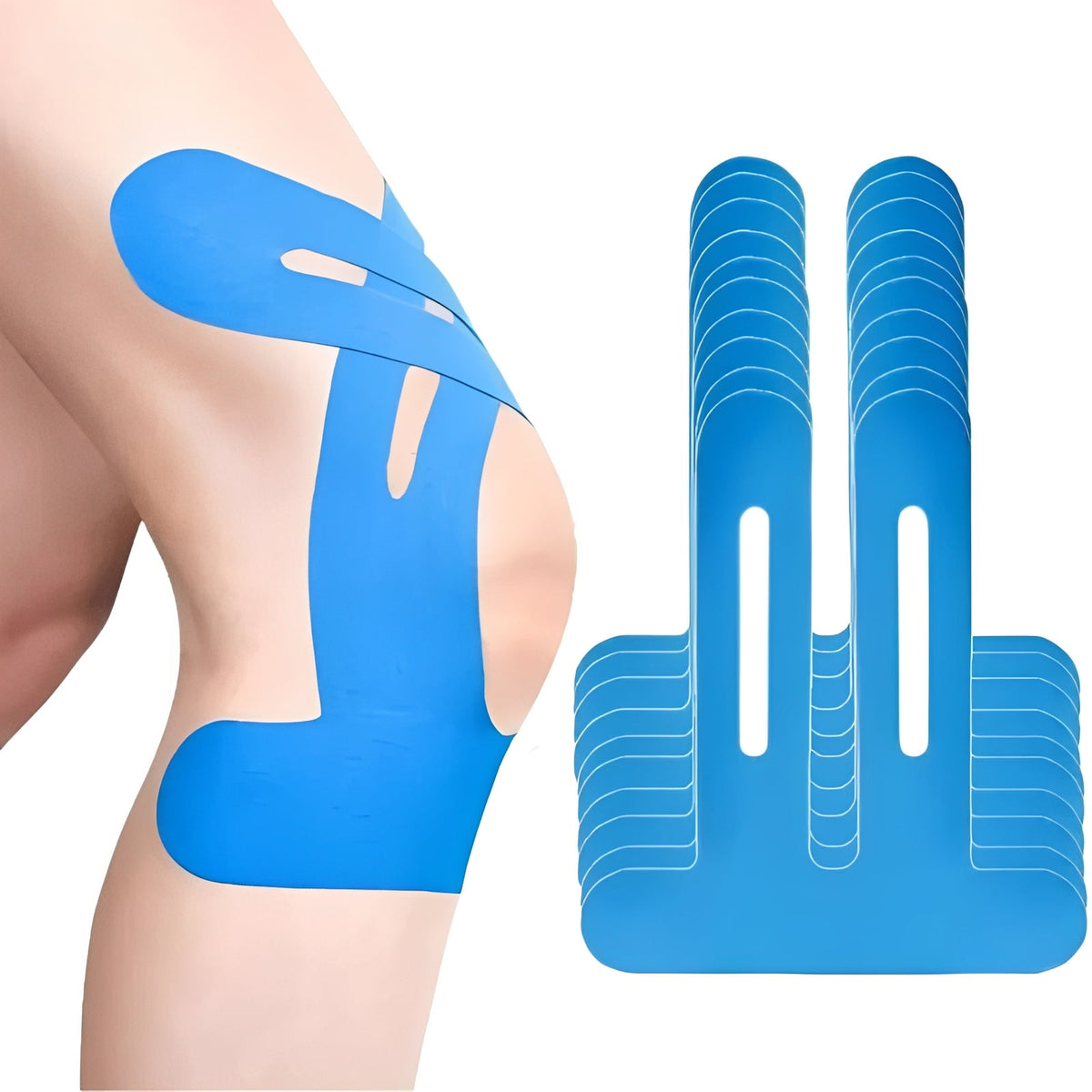 Waterproof Adhesive Kinesiology Tape for Knee Support - Elastic