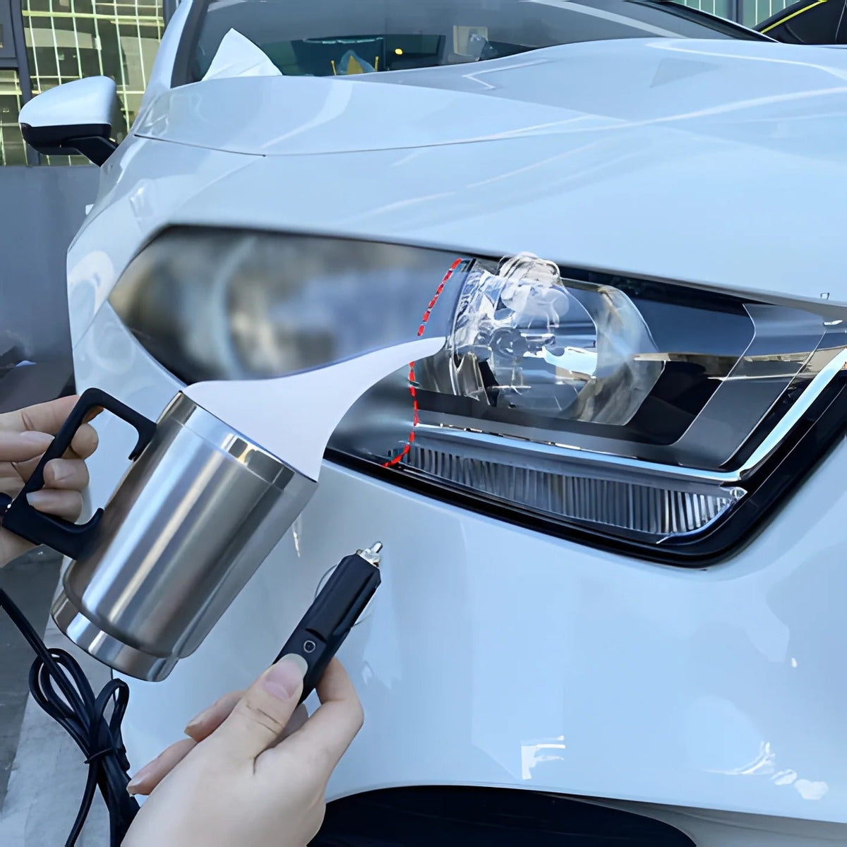 Headlight Restoration Kit with Polishing Pads and Compound