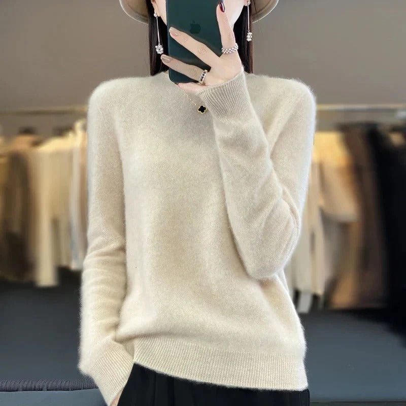 Classic Knit Sweater Made from Australian Merino Wool