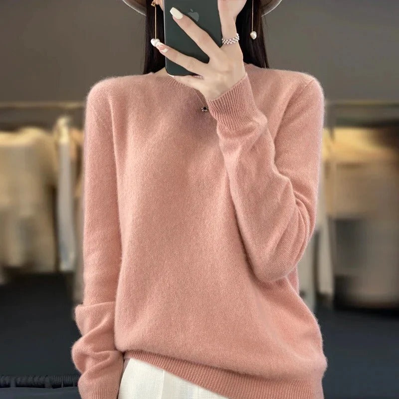 Classic Knit Sweater Made from Australian Merino Wool