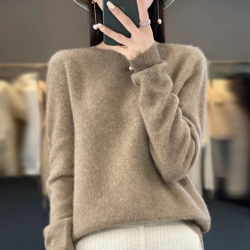 Classic Knit Sweater Made from Australian Merino Wool