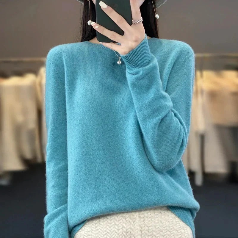 Classic Knit Sweater Made from Australian Merino Wool