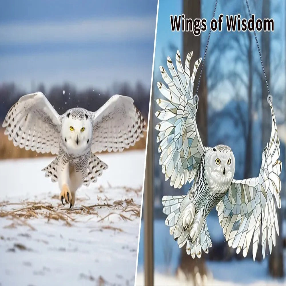 Vibrant Window Suncatcher Featuring Colorful Bird Design