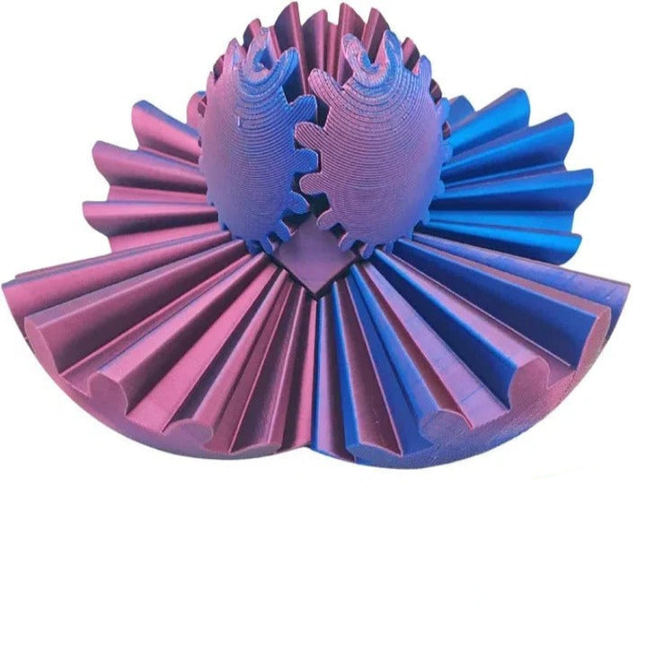 Fidget Toy with Rotating Mechanism and Steampunk Gear Design