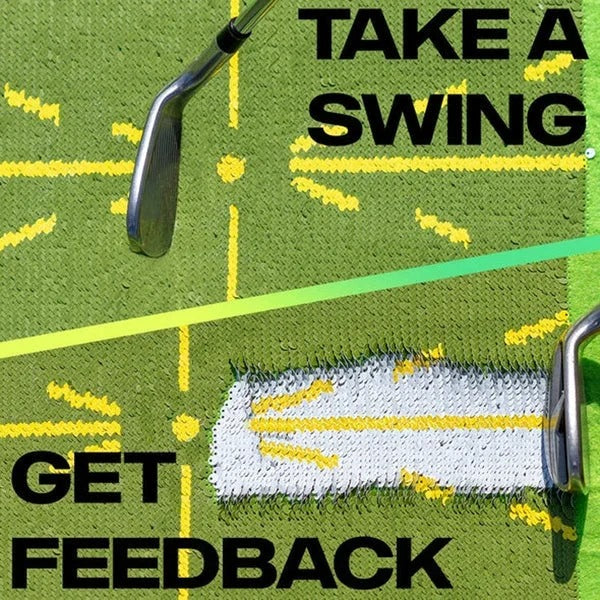 Impact Detection Golf Swing Practice Mat