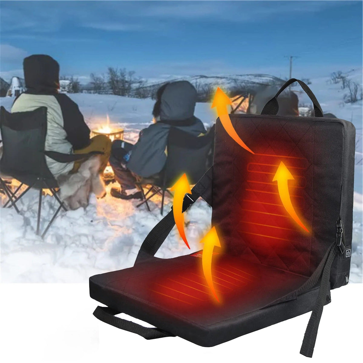 Portable Heating Seat Pad with Three Adjustable Temperature Levels
