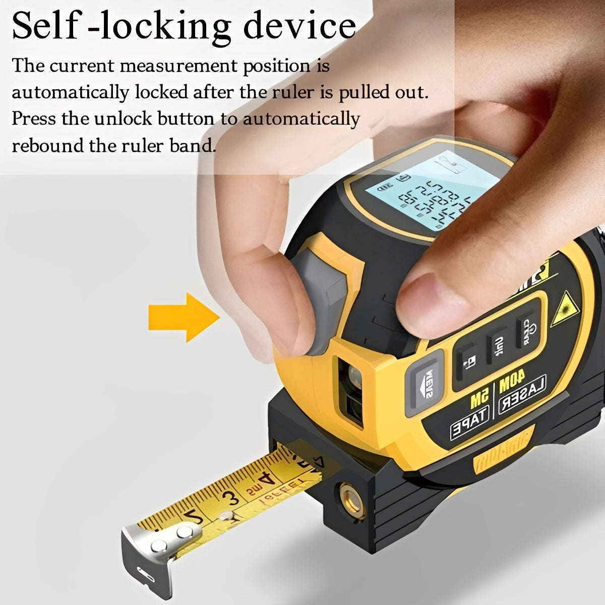 Infrared Sensor Digital Laser Measuring Tape