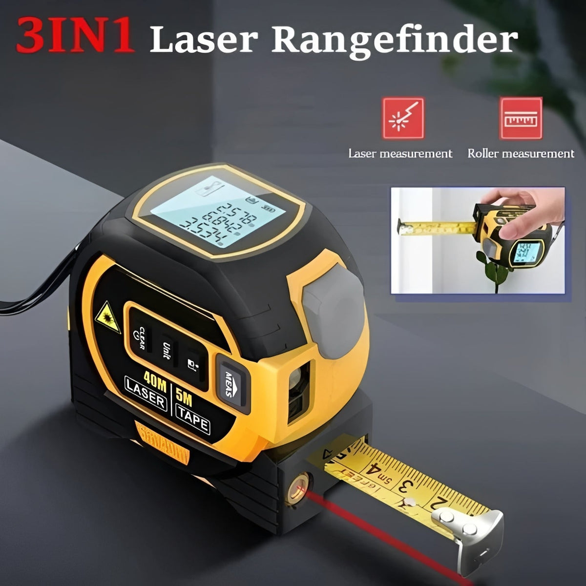 Infrared Sensor Digital Laser Measuring Tape