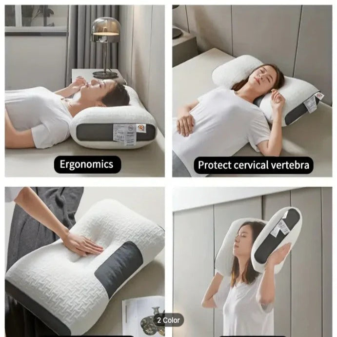 Zoned Neck and Head Support Pillow Made of Contour Memory Foam