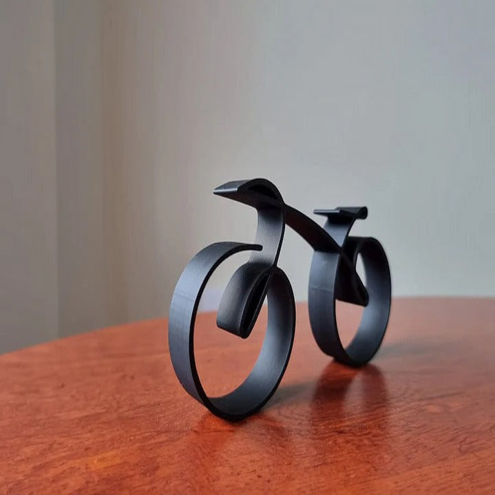 Metal Wire Bicycle Art Sculpture with Minimalist Design