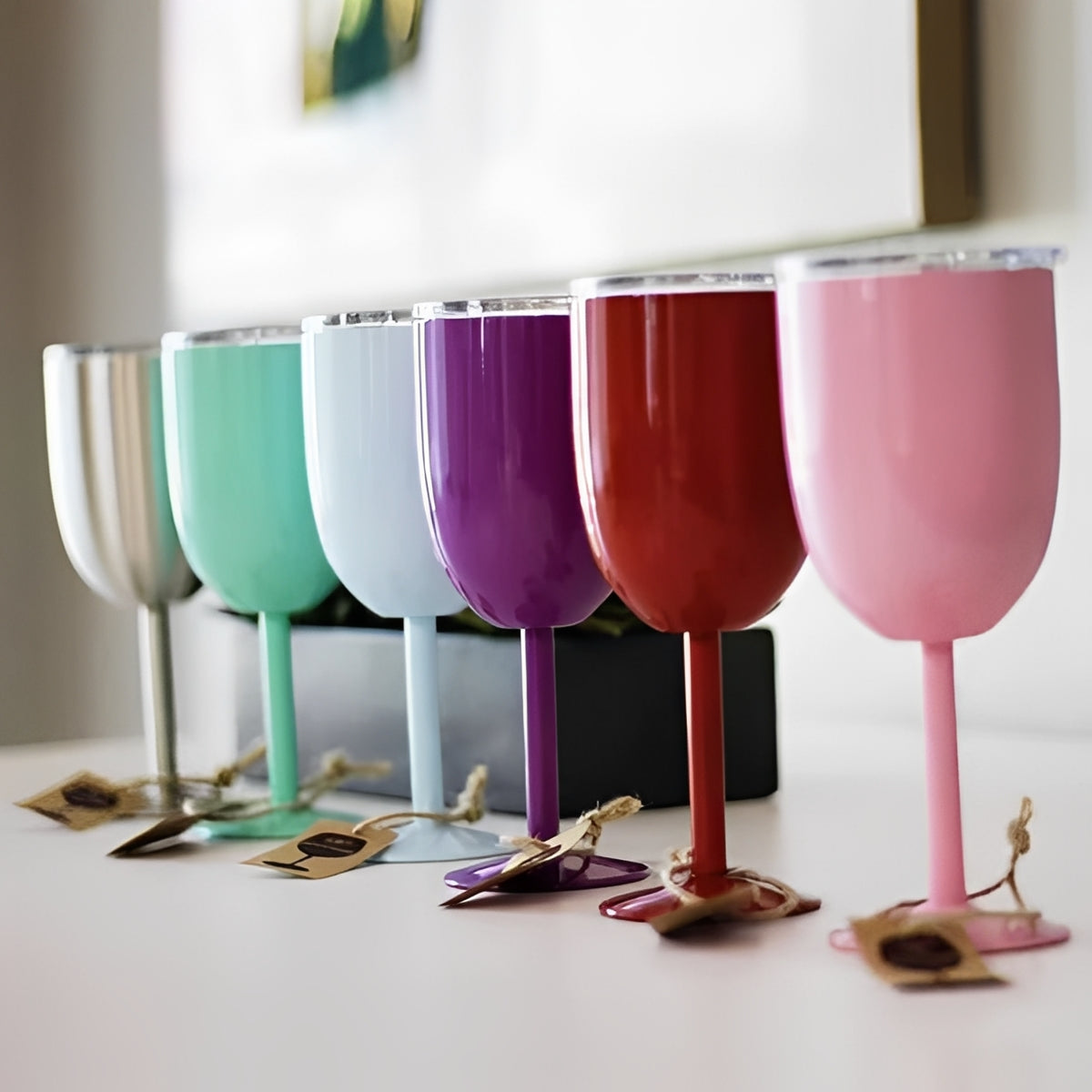 Insulated Wine Tumbler with Lid – Stainless Steel Design