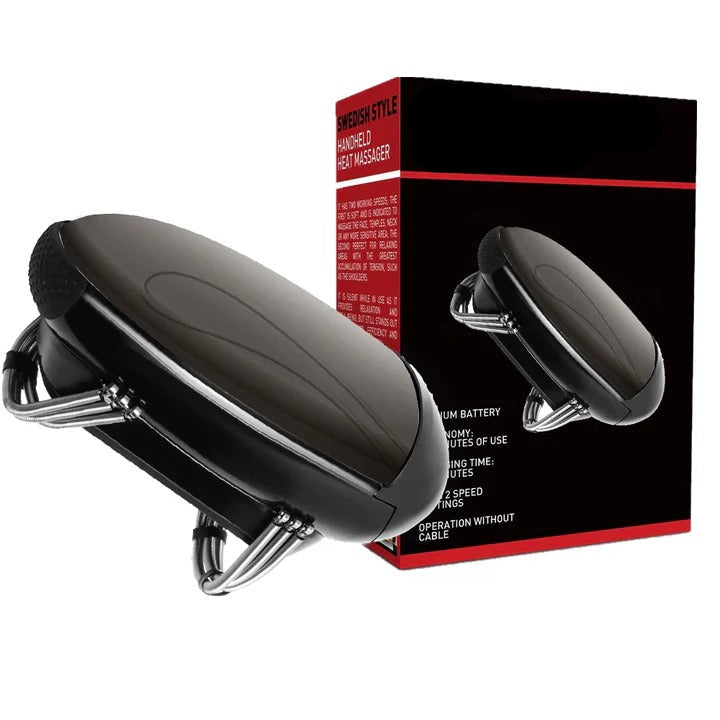Rechargeable Body Massage Device with Heat and Adjustable Vibration