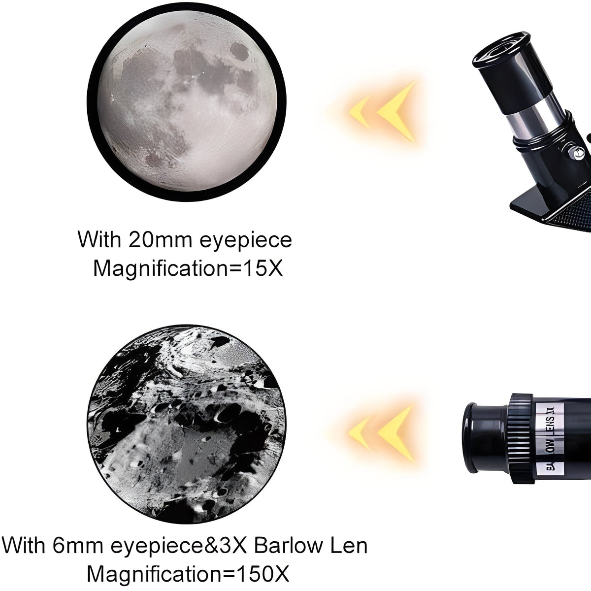 150x Zoom Telescope for Lunar Observation with Tripod Stand
