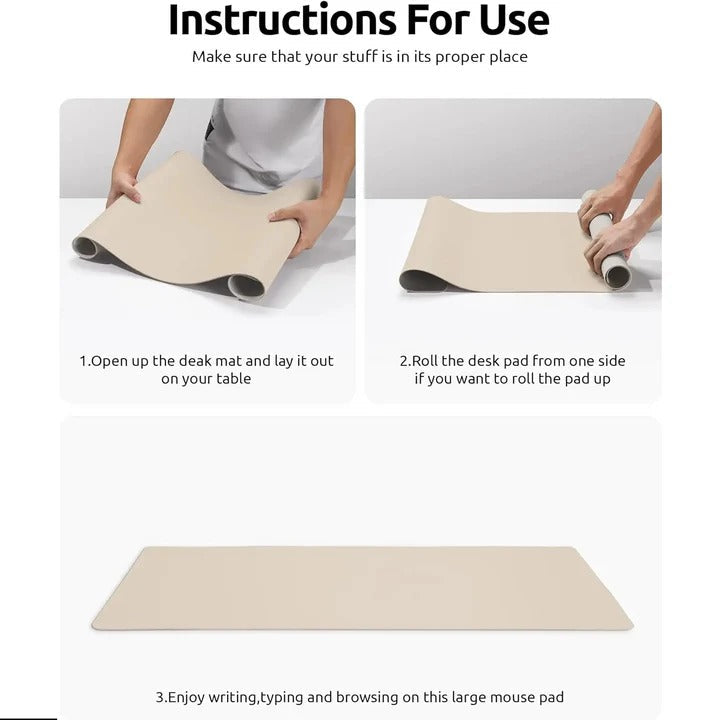 Workspace Protection and Style Desk Pad in Leather