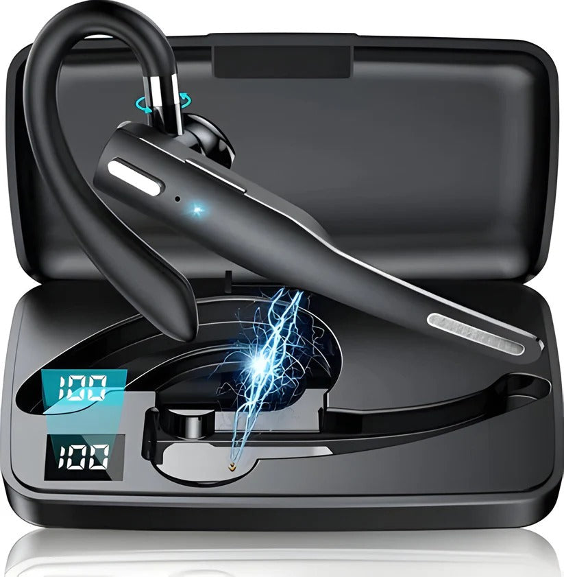 Bluetooth Headset for Truck Drivers - Wireless with Dual Microphones