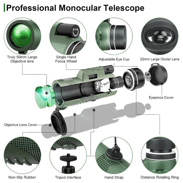 Portable Handheld Telescope for Outdoor Observation