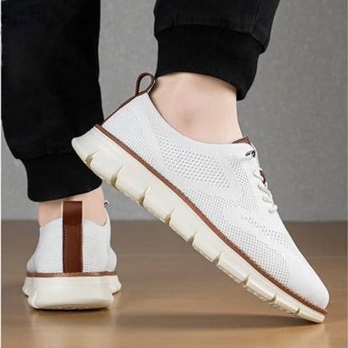 Cushioned Sole Urban Walking Sneakers with Breathable Design