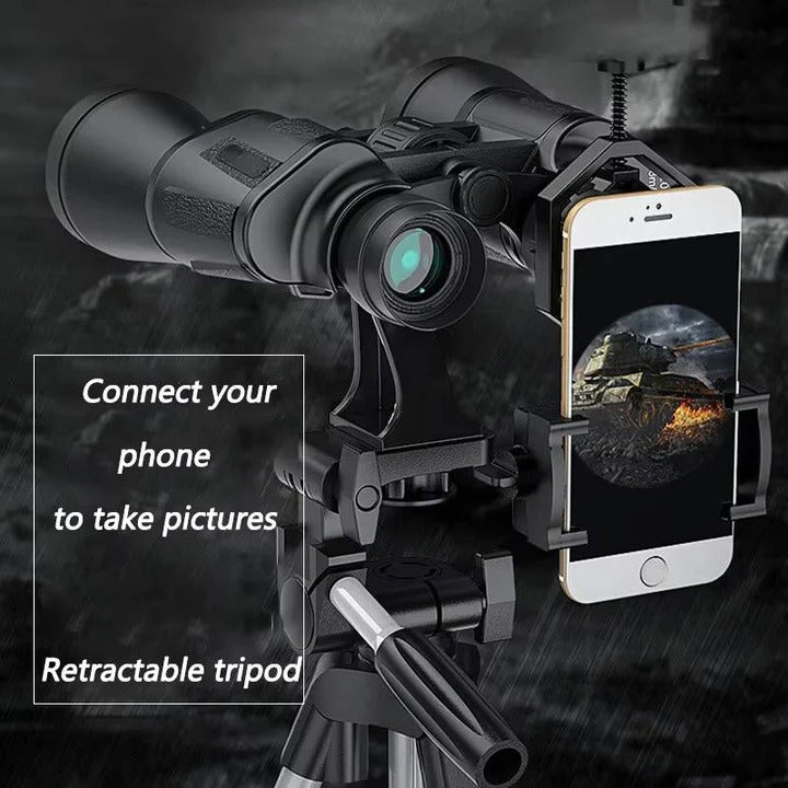 20x Zoom Binoculars with BAK4 Prism and Smartphone Mount