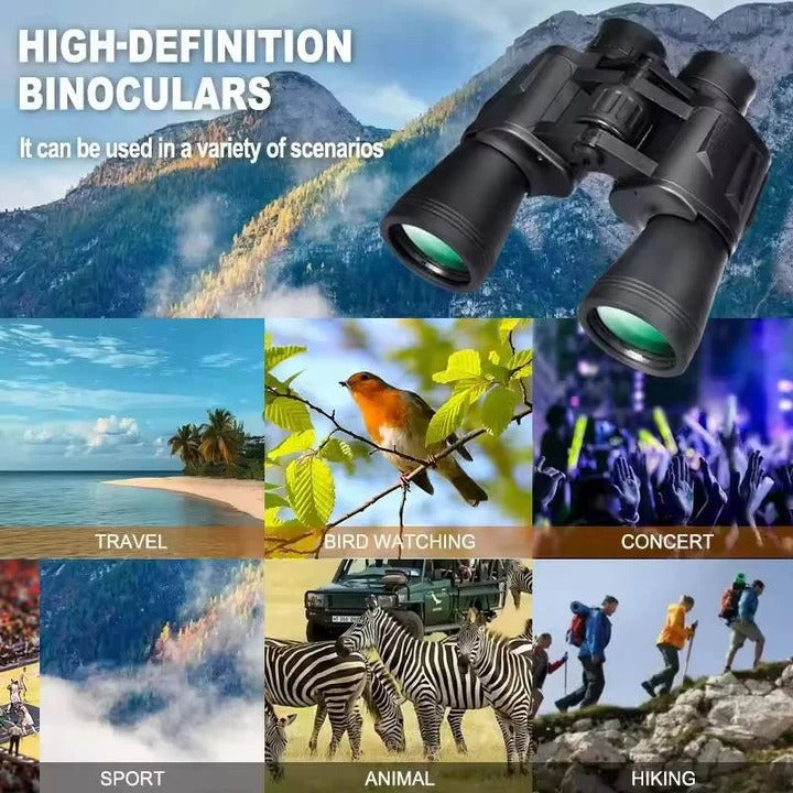 20x Zoom Binoculars with BAK4 Prism and Smartphone Mount