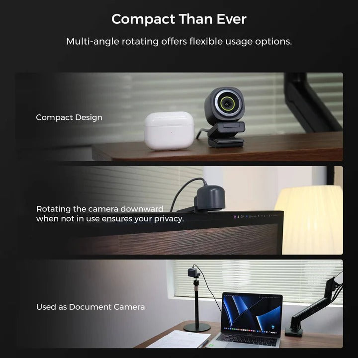 60fps Video Recording 4K Webcam