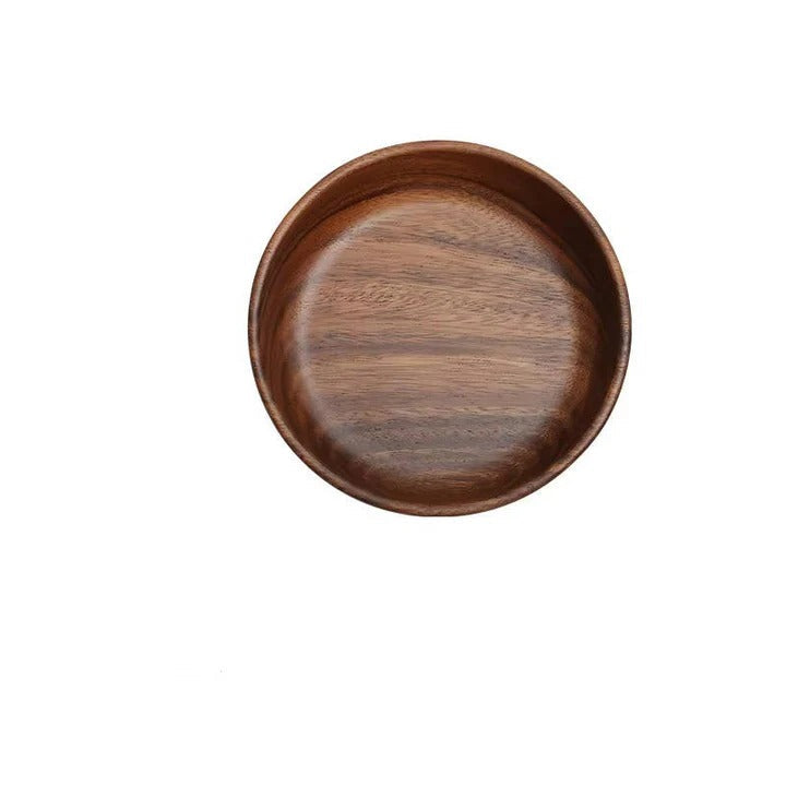 Set of 2 Wooden Bowls for Kitchen and Dining Serving