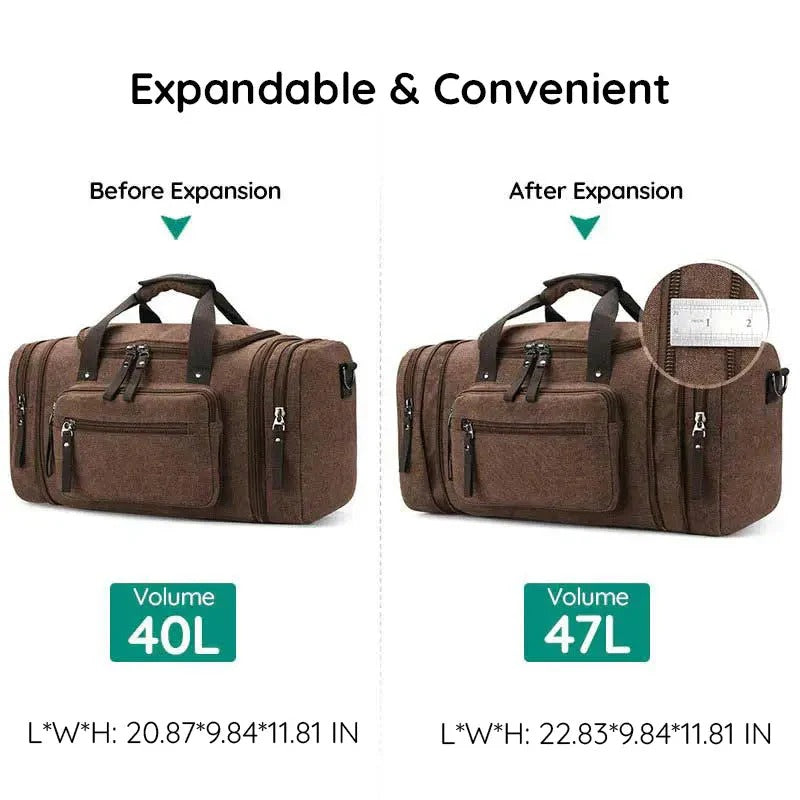 Large Capacity Canvas Duffel Bag for Travel