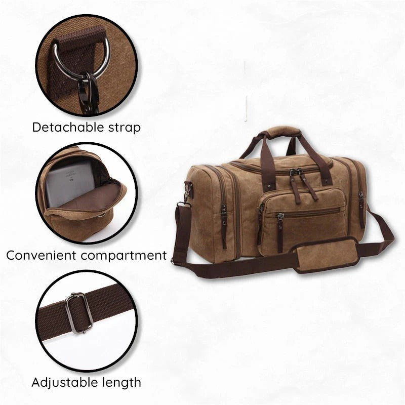 Large Capacity Canvas Duffel Bag for Travel