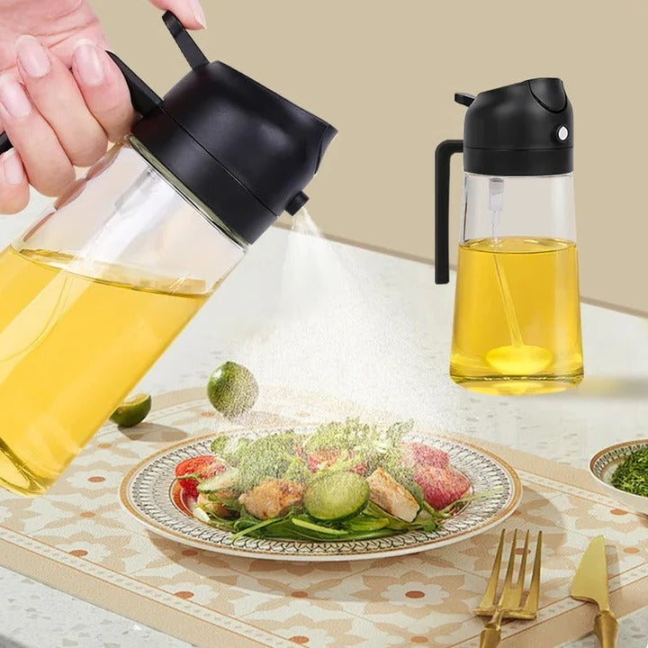 Cooking Oil Spray and Mist Bottle – 2-in-1 Kitchen Tool