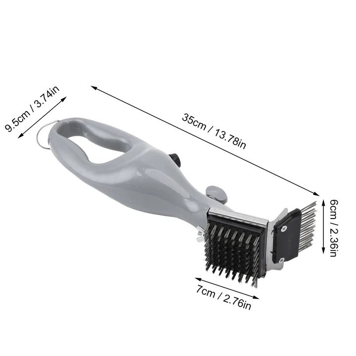 Grill Cleaning Brush with Steam Action and Scrubbing Bristles