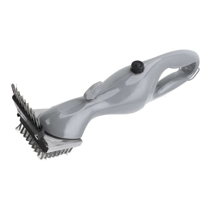 Grill Cleaning Brush with Steam Action and Scrubbing Bristles