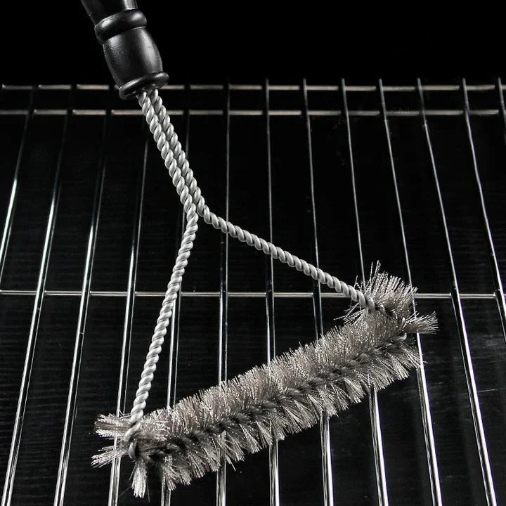 Barbecue Cleaning Brush with Stainless Steel Bristles for Grills