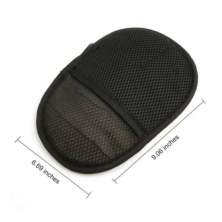 Microfiber Car Cleaning Cloth - Dual-Sided with Elastic Wrist Strap
