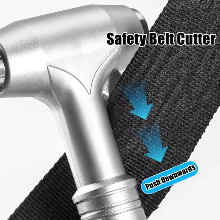 Set of 3 Emergency Escape Hammers with Seatbelt Cutters for Cars